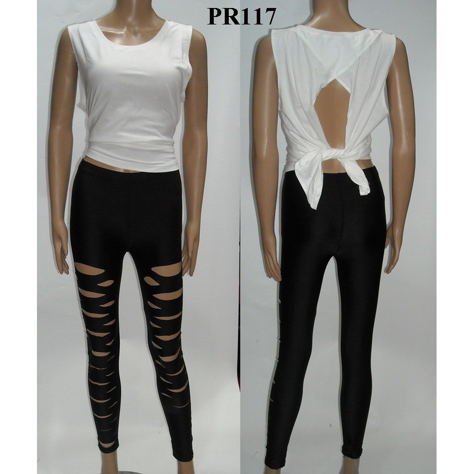 Stelan Baju Senam dan Legging Zumba Yoga