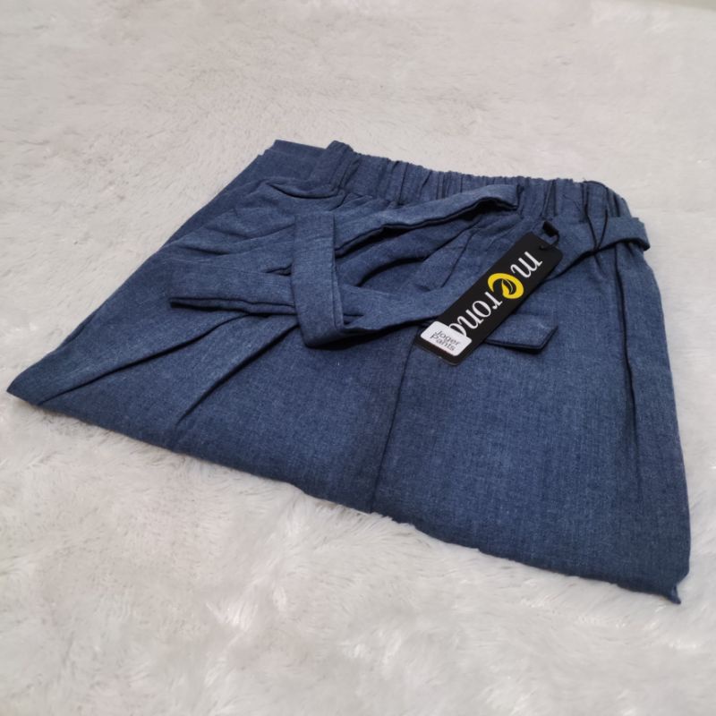 Celana Joger Wanita Jumbo dan Standar SUPER PREMIUM Katun Supernova Tebal Bawahan Wanita-JOGER Navy