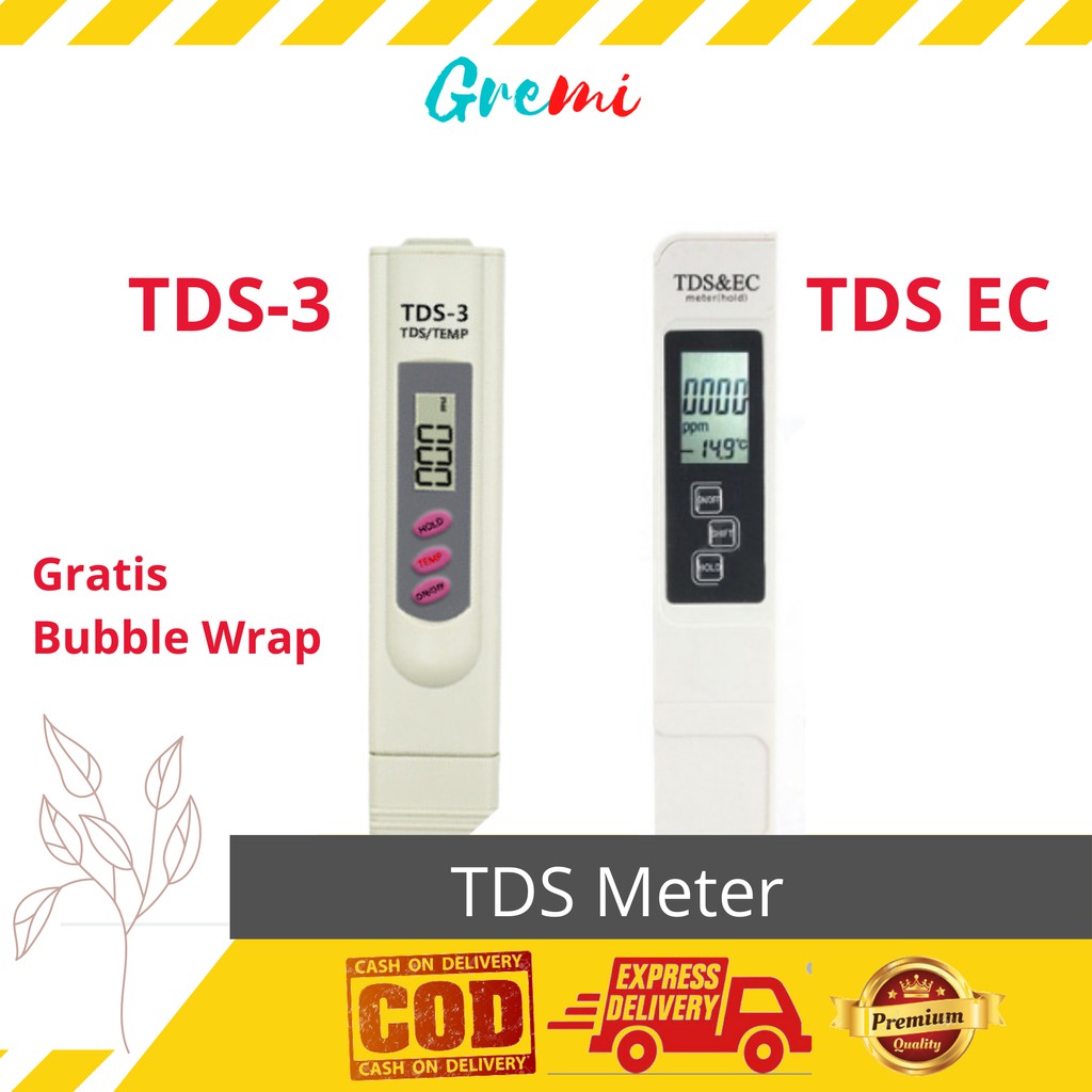 TDS-3 / EC TDS Meter Pena Pengukur 3-in-1 TDS EC PPM