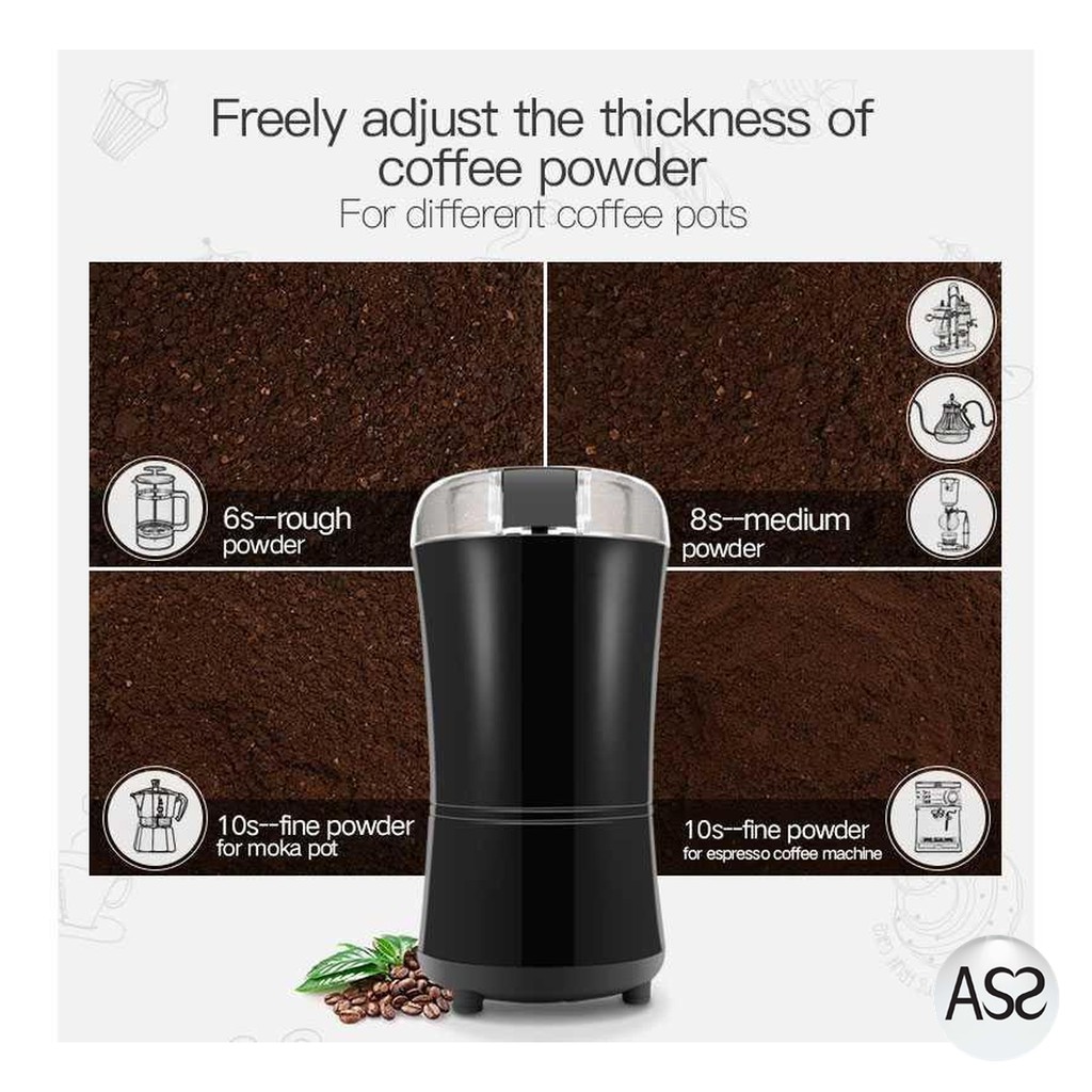 ASS Shop - LISM Penggiling Biji Kopi Elektrik Coffee Bean Grinder 400W - SJ711