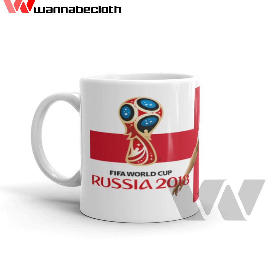 Gelas Mug Keramik Souvenir Piala Dunia World Cup 2018 England Player