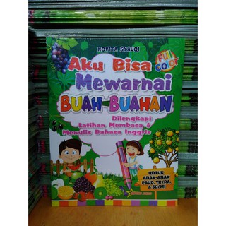 Jual Aku Bisa Mewarnai BUAH BUAHAN [ Full Colour BJ ] Indonesia 