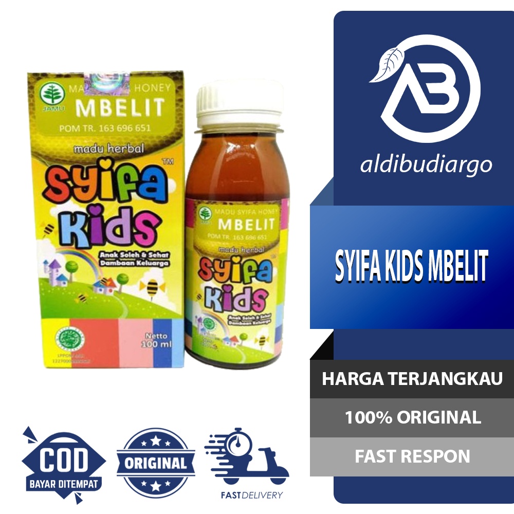 

SYIFA KIDS MBELIT MADU ANAK HERBAL SEMBELIT MELANCARKAN BAB 100 ML