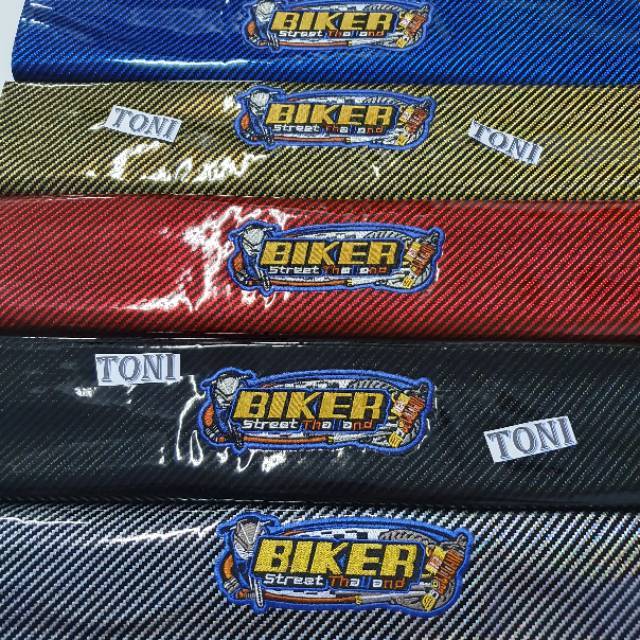 Sarung kulit jok carbon biker motor mio mio j vario jupiter beat vario rx king supra kharisma dll