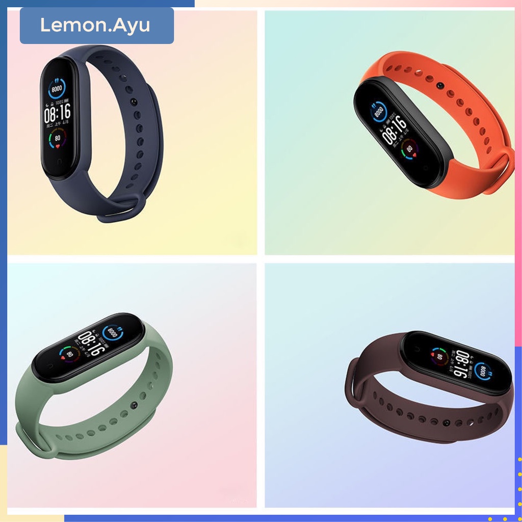 Tali Strap Silicon Replacement Gelang Xiaomi Mi Band 5 6