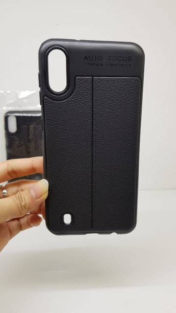 Auto Focus Samsung M10 6.22 inchi Leather Soft Case Samsung M10 AUTOFOCUS Motif Kulit Jeruk