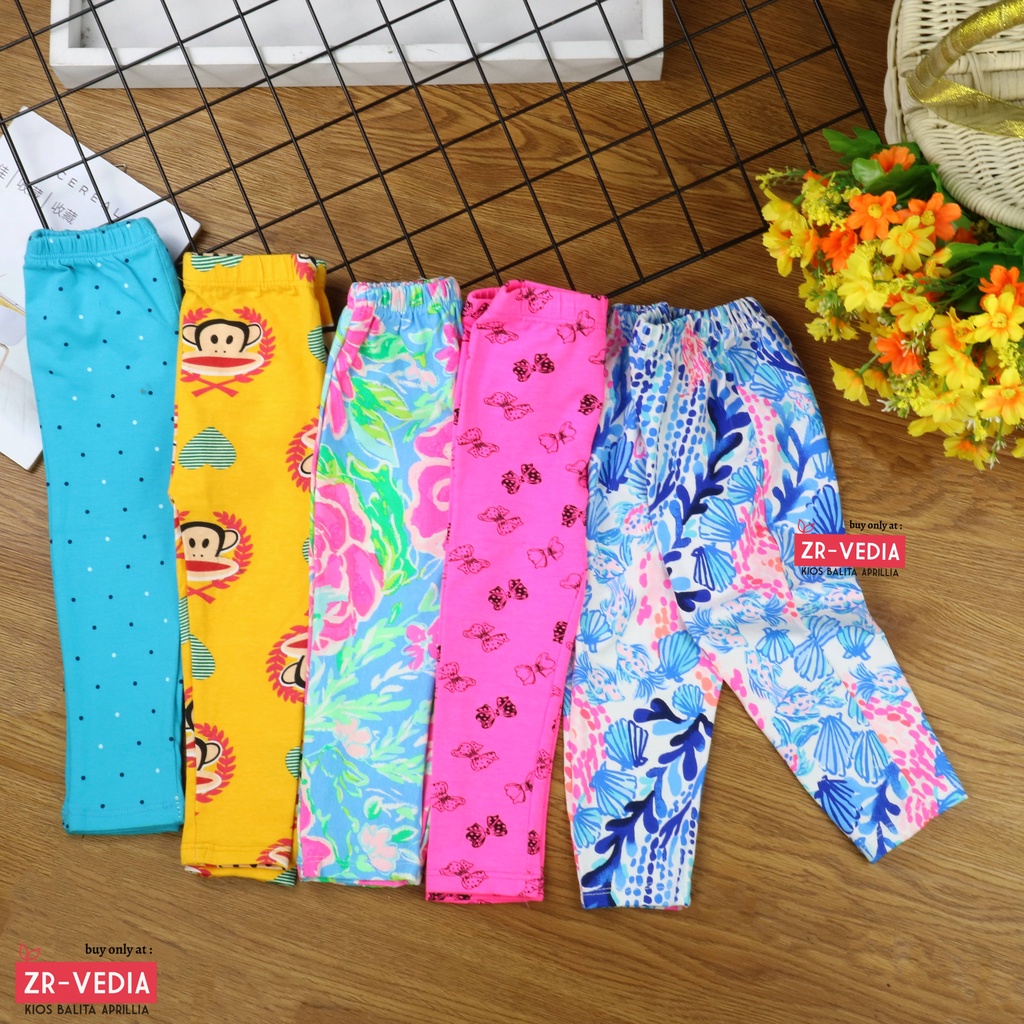 Legging Kiddie uk bayi-5 Tahun / IMPORT Leging Anak Perempuan Adem Murah Lejing Laging Celana Panjang Ketat Grosir