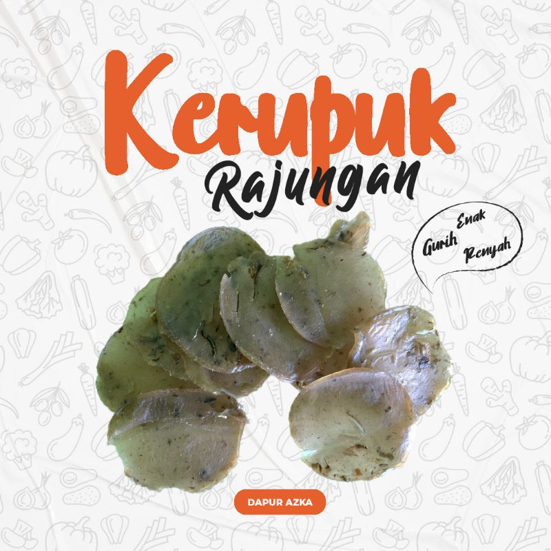 

Kerupuk rajungan kemasan 500gr /krupuk seafood/ camilan enak