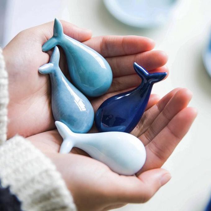 Mudah Chopstick Stand - Whale/Panda/Cat - 4 Whales Terbatas