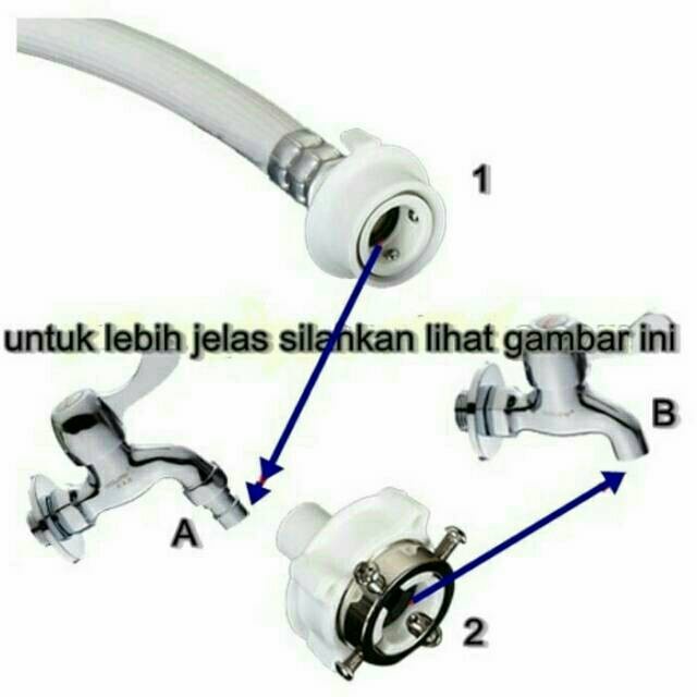 selang inlet mesin cuci 3 meter inlet air masuk mesin cuci Top load