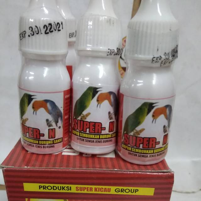 Obat Burung Sakit Super N Ampuh Produk Super Kicau Shopee Indonesia
