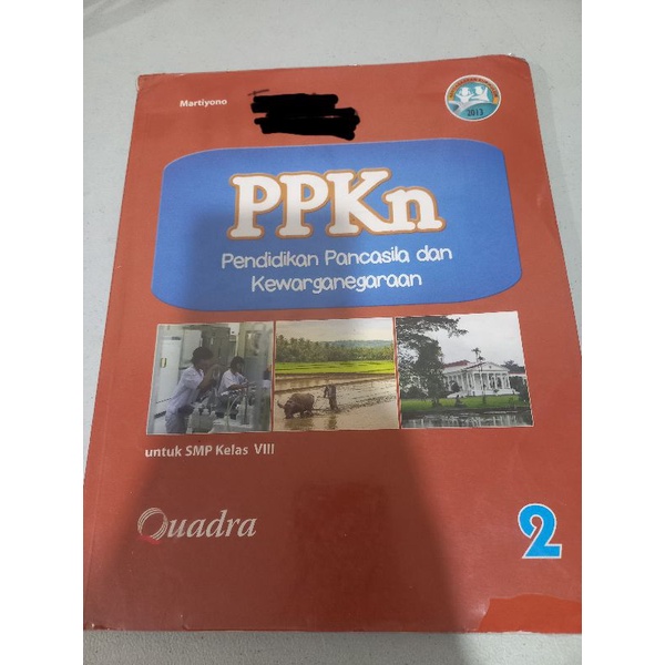 Buku PPKN Pendidikan Pancasila dab Kewarganegaraan SMP kelas 8/VII Quadra Martiyono, Buku Kerja Ppkn