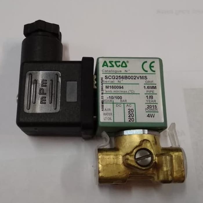 Solenoid valve 3 way ASCO port 1/8" - 220 vac