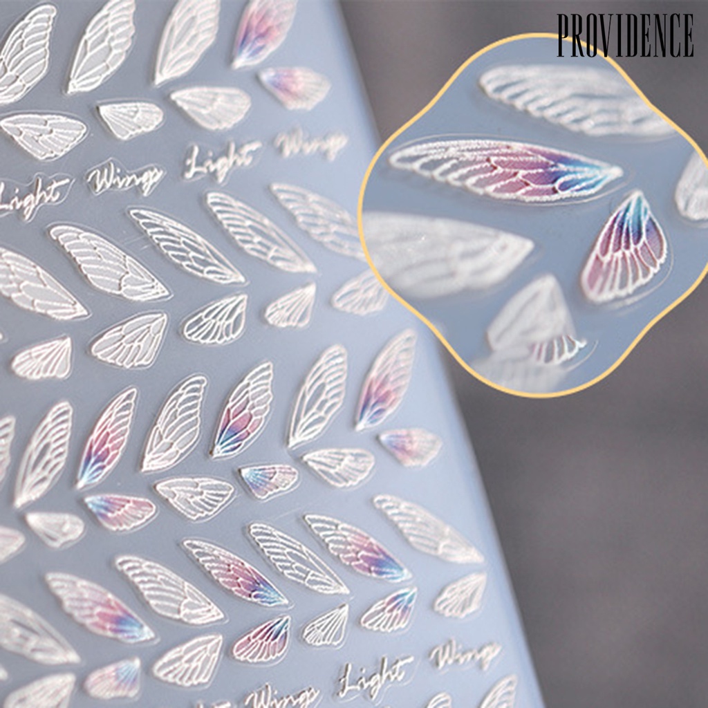 Providence Nail Decals Multiple Shapes Engraved Pattern Ultra Thin Embossed Knitted Effect Nail Adhesive Decals for Beauty