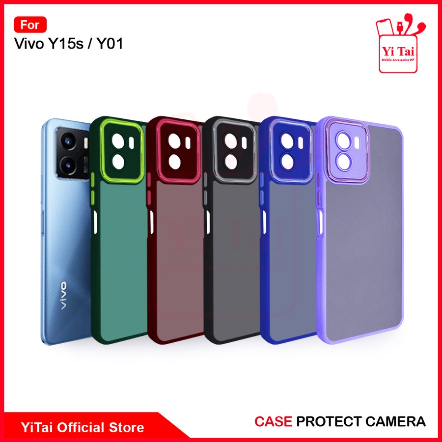 YC02 CASE YI TAI PROTECT KAMERA VIVO Y21 Y21S Y33S VIVO Y15S Y01 - BDC