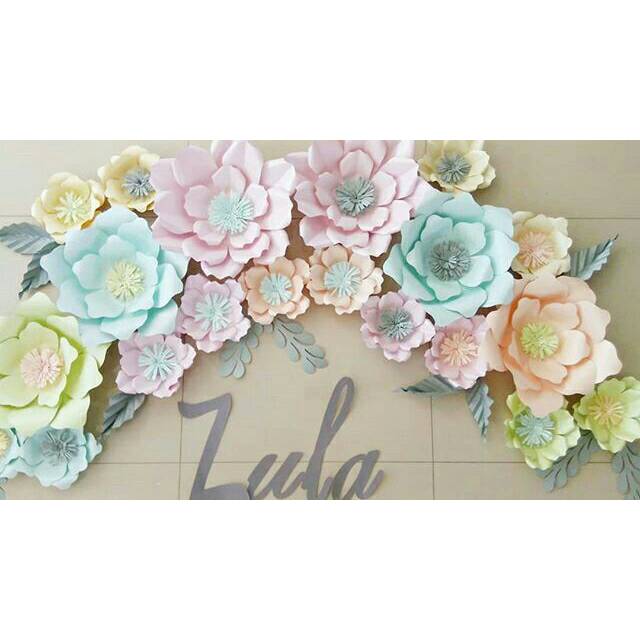 

Paper flower custom bebas pilih warna