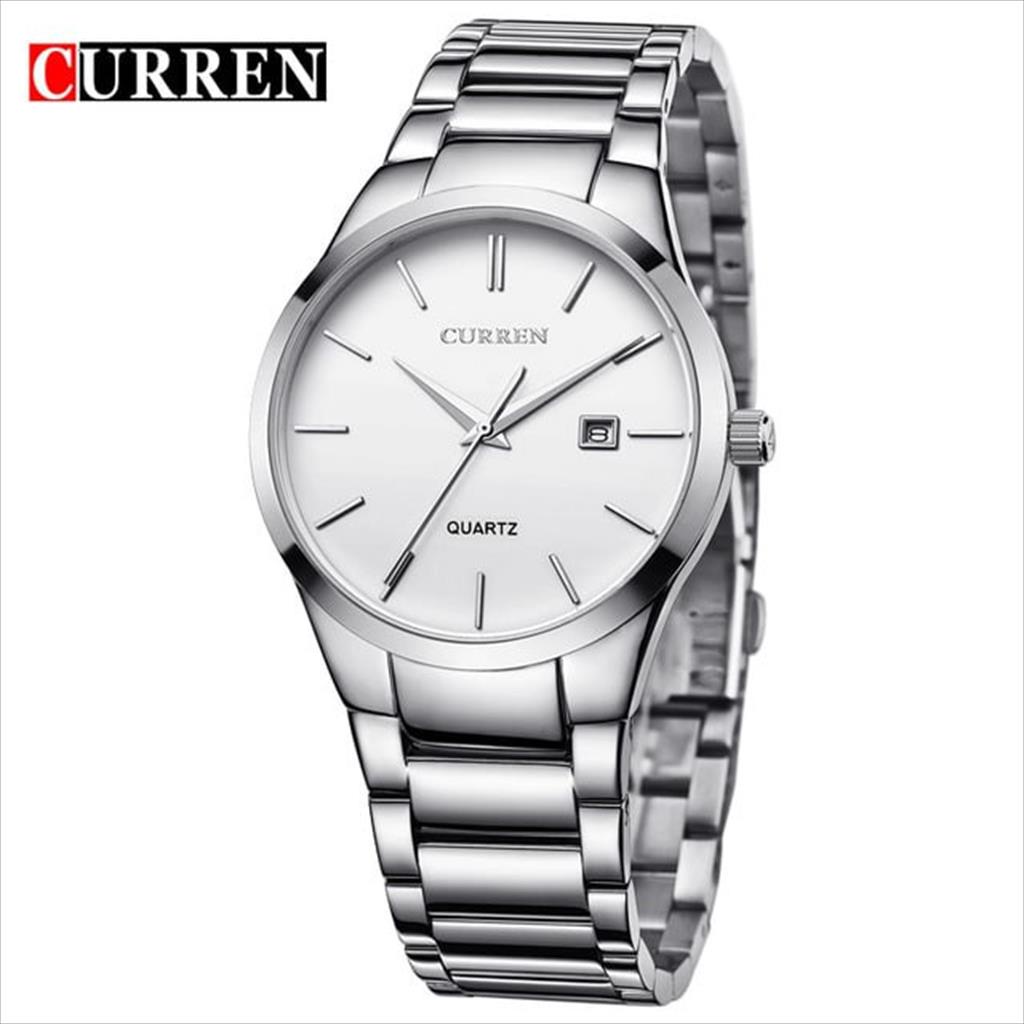 Jam Tangan Pria / Curren / 8106 Date / Jam Tangan Stainless Steel Curren Original