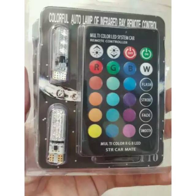 Lampu t10 remote