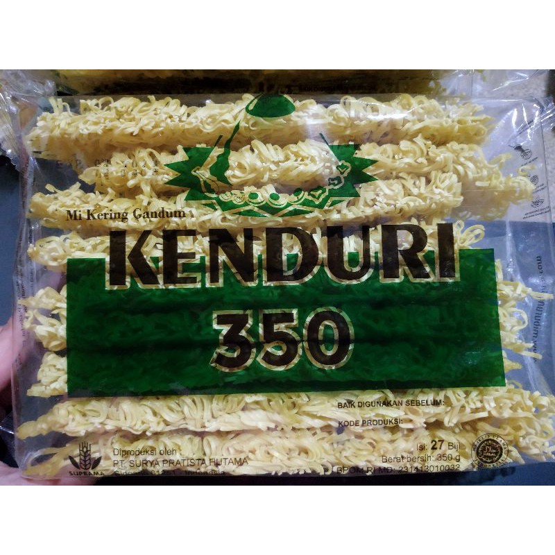 Mi KENDURI 350, mie kering gandum 350gr