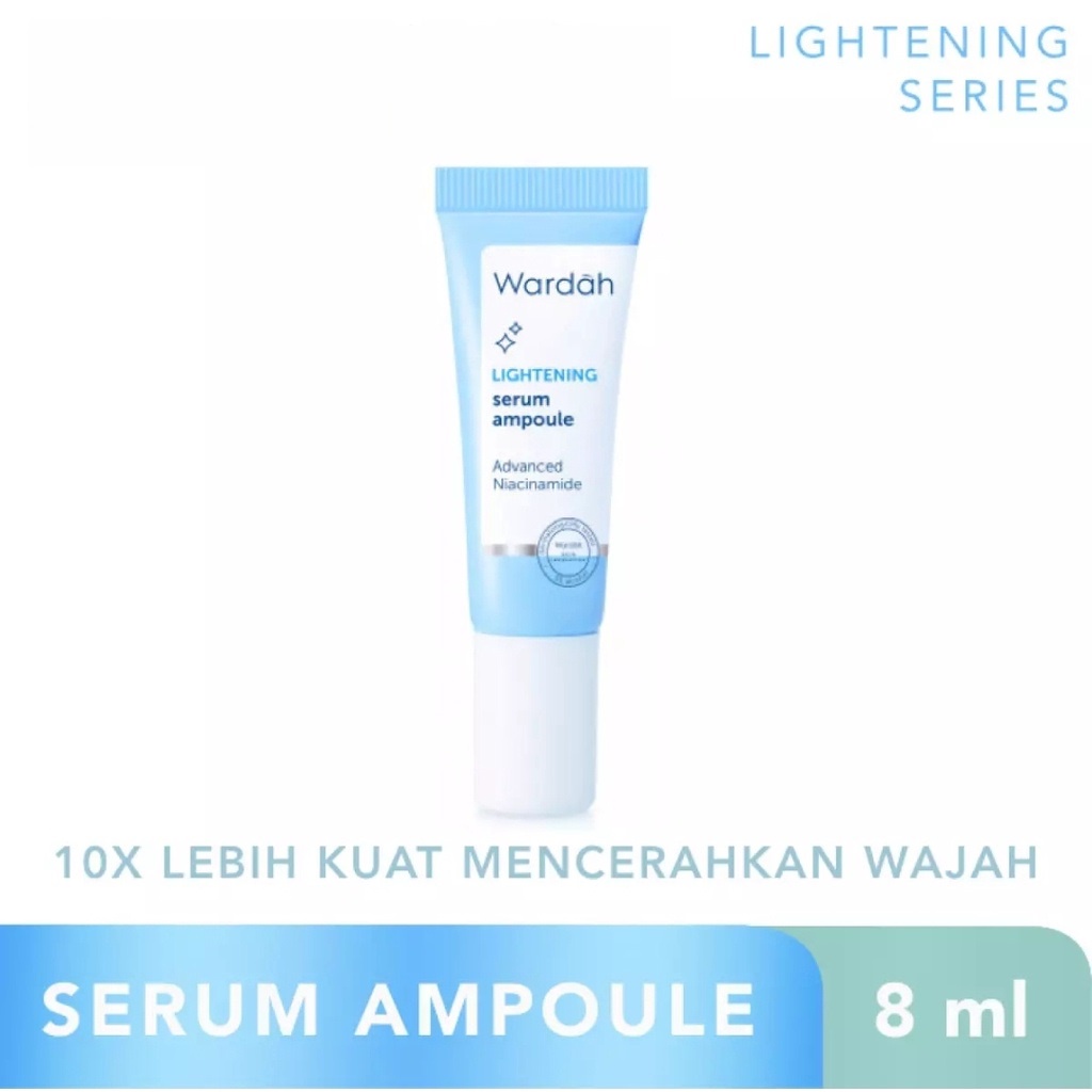 Wardah Lightening Serum Ampoule 5 ml dan 30 ml, Serum dengan 10X Advanced Niacinamide