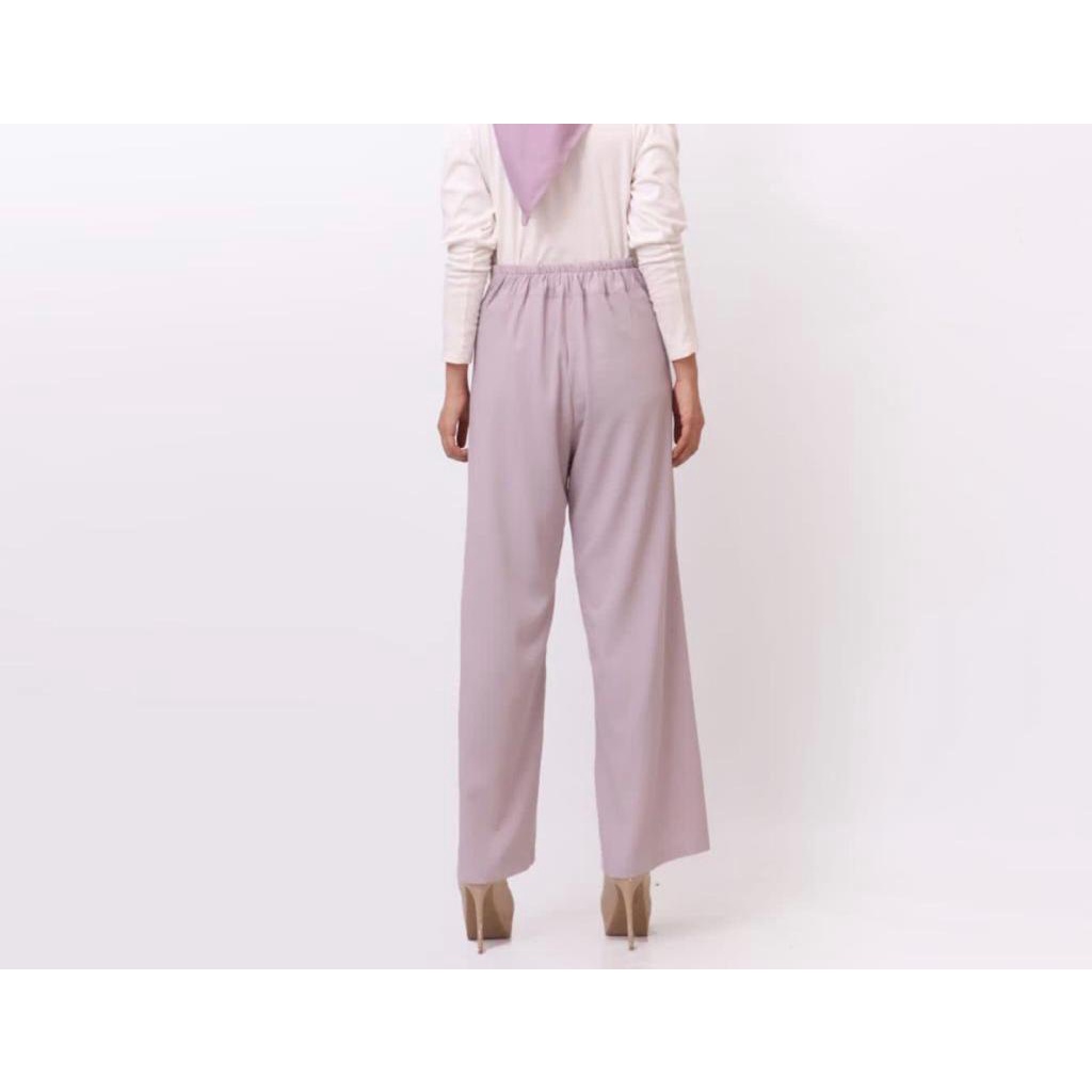 TERLARIS CELANA KULOT WOLFIS PREMIUM TALI PINGGANG | CELANA KEKIN | KULOT WOLFIS-LILAC
