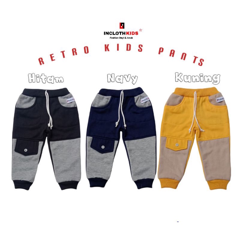Inclothkids RetroKids Pants/Celana Panjang Retro Anak