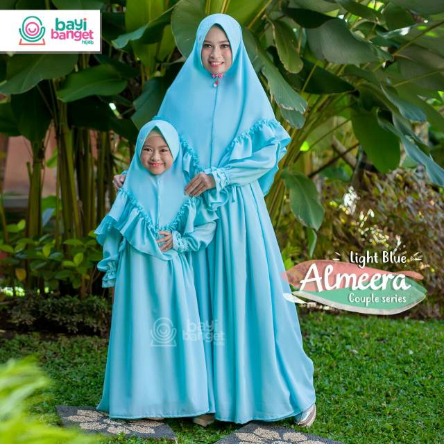 Gamis ibu menyusui Almeera dress bayi banget hijab