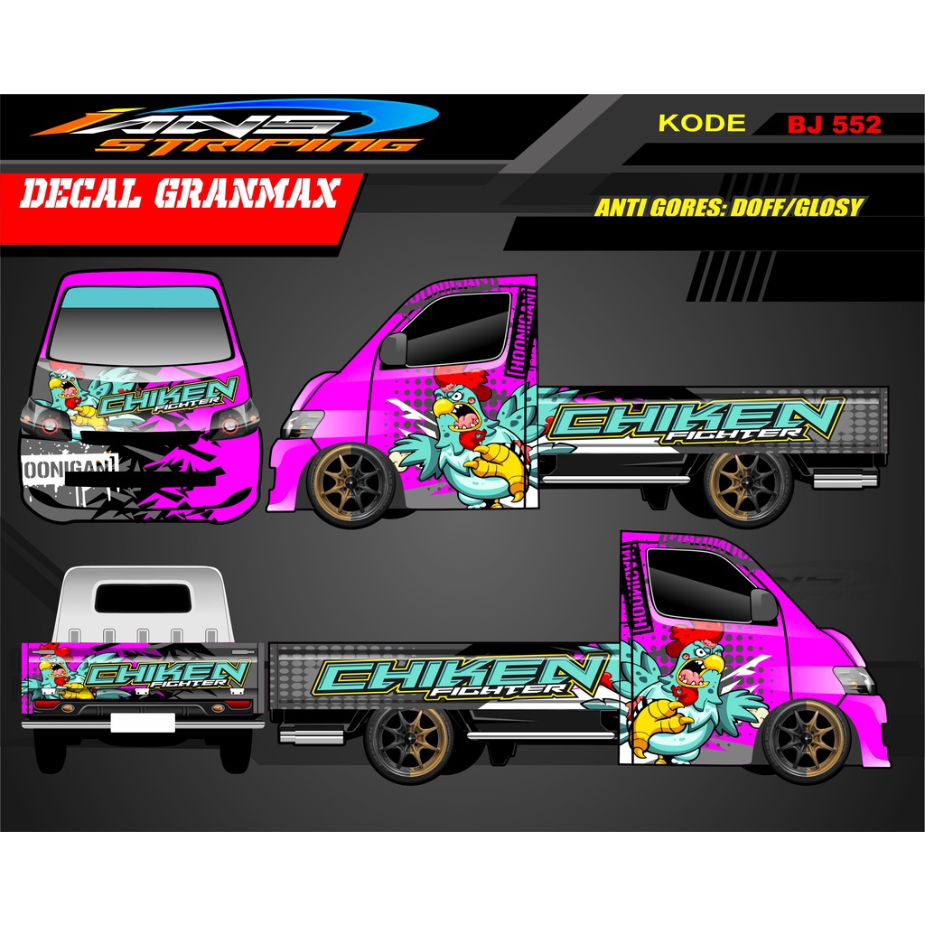 DECAL MOBIL GRANMAX / STICKER MOBIL PICK UP L300 CARRY / STICKER GRANMAX