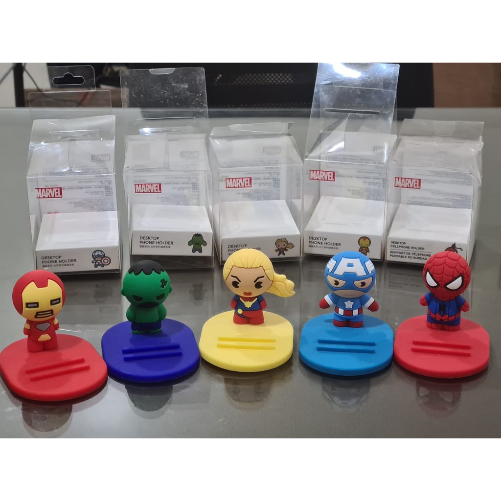 Desktop phone Lazy holder bracket stand marvel superhero carton universal