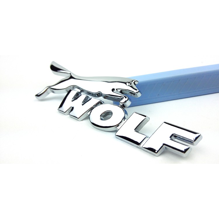 1 x Metal Wolf Logo Car Rear Side Emblem Badge Sticker Decal For Ford Focus