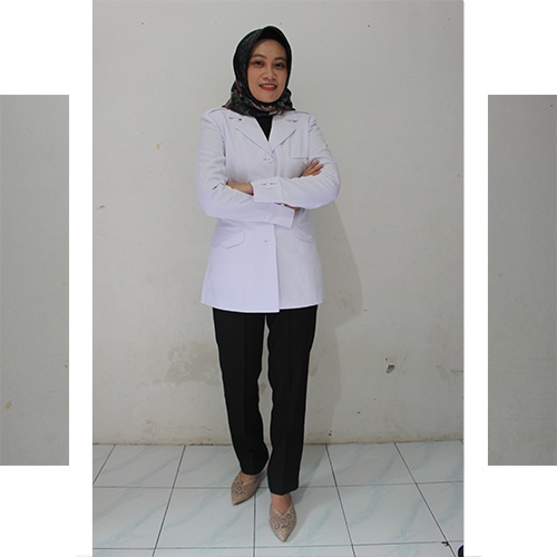 setelan blazer 965 putih polos krah jas-Seragam PNS,Guru dan Pemda terbaru-Blazer azkia-Pakaian Kantor dan formal-bisa COD