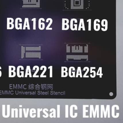 ➴ Welsolo VS02 Cetakan Universal Plat IC BGA EMMC 6in1 BGA153 BGA162 BGA169 BGA186 BGA221 BGA254 ✱