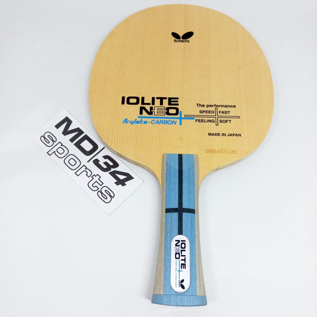 KAYU BUTTERFLY IOLITE NEO-ARYLATE CARBON - Kayu / Blade / Bet pingpong