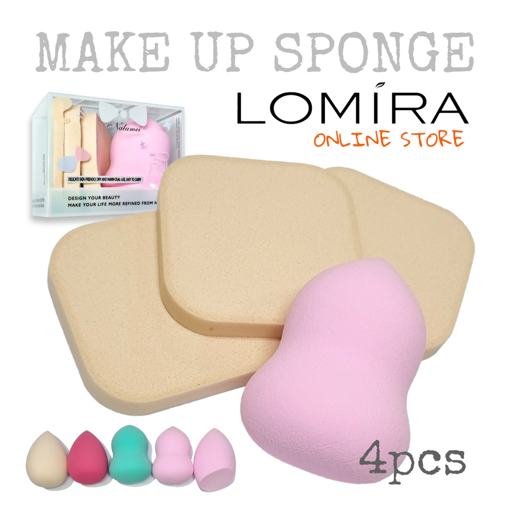 SPONS MAKE UP 4pcs - MAKE UP SPONGE - SPON BEDAK