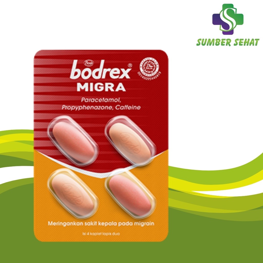 BODREX MIGRA STRIP 4 TABLET