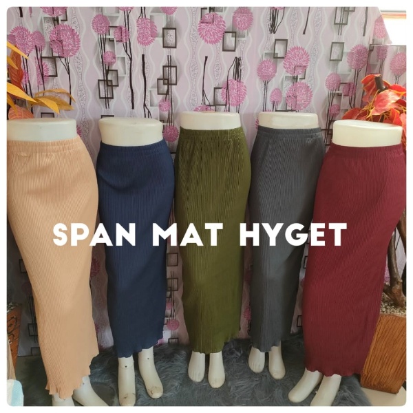 Rok Span Plisket Best Seller | Rok Kerja Wanita Plisket termurah