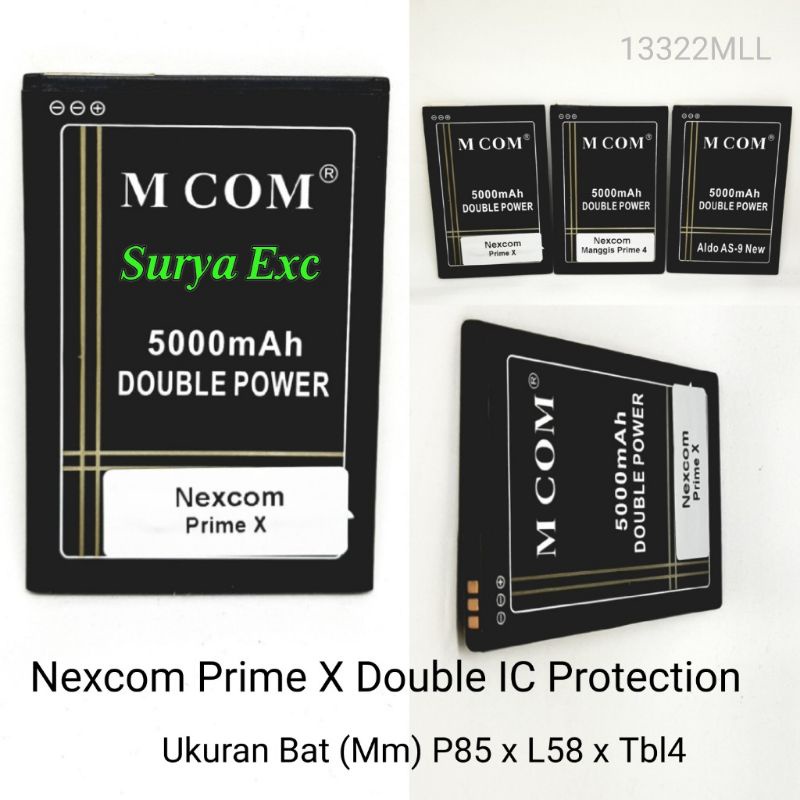 Baterai Nexcom Prime x Primex/Prime4 Double IC Protection