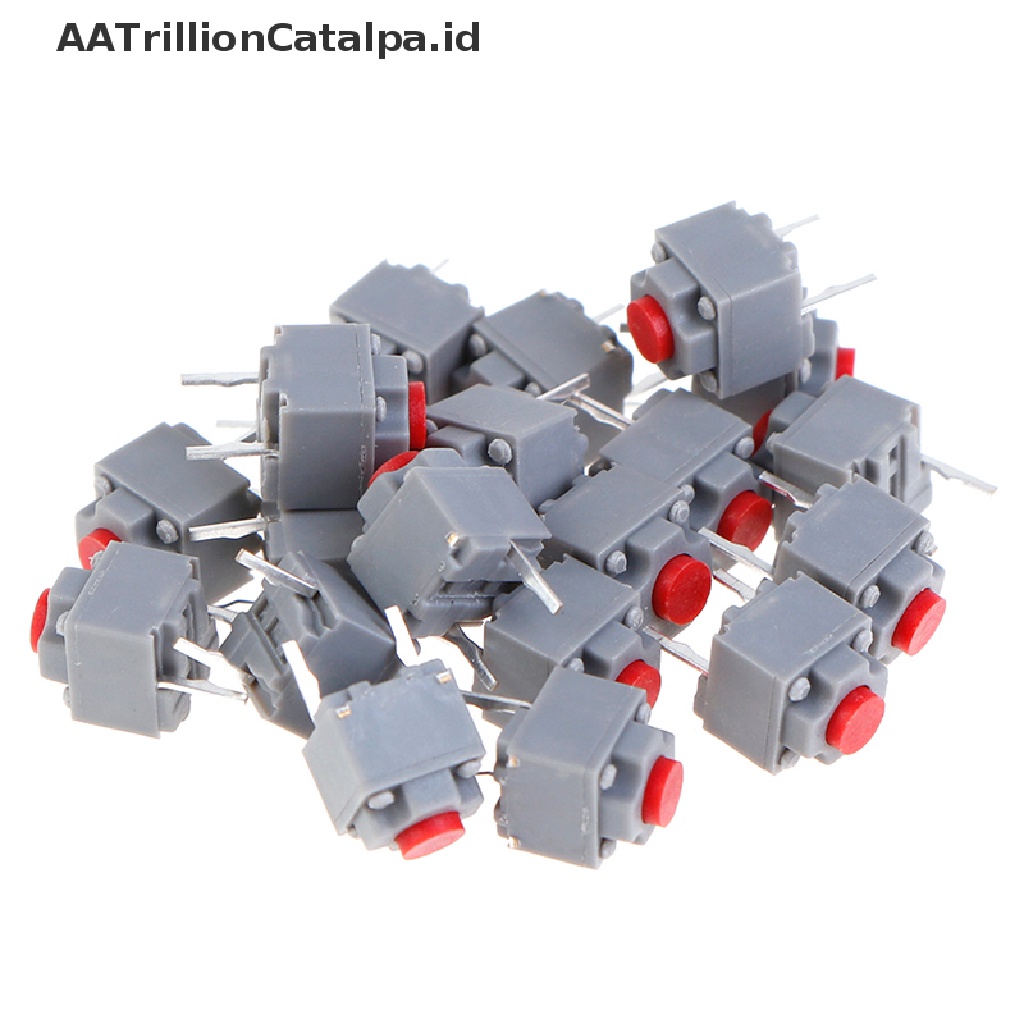 20 Pcs Tombol Mikro Switch Wireless Kabel Mouse Mute Ukuran 6x6 X 7.3