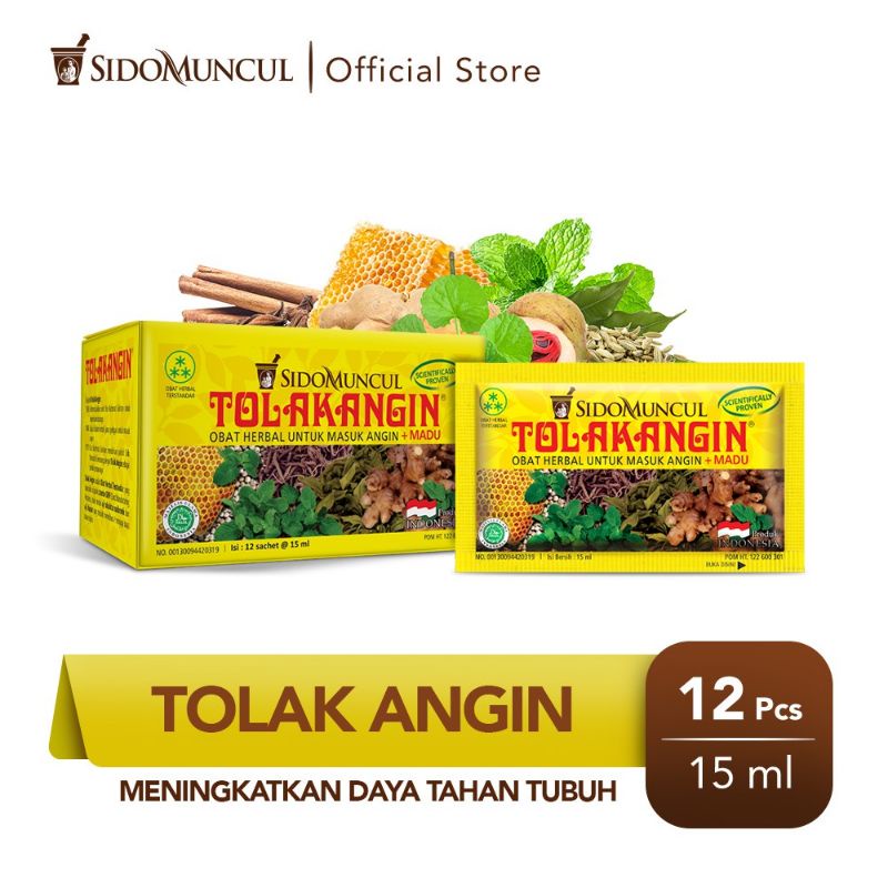 Tolak Angin Cair Dus 12's Herbal - Masuk Angin Daya Tahan Tubuh