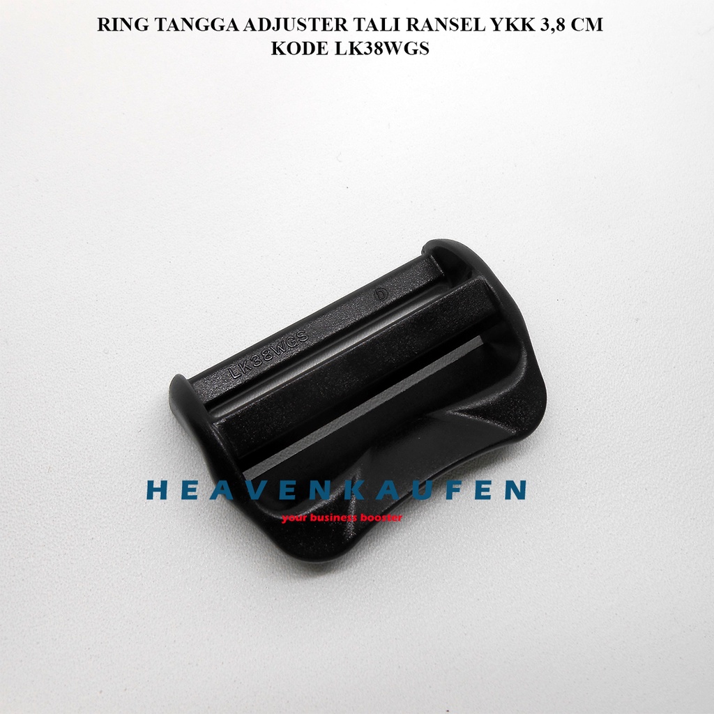 Ring Tangga Adjuster Tali Tas Ransel YKK Kuat Anti Pecah 3,8 cm Poly Acetal POM Type LK38WGS