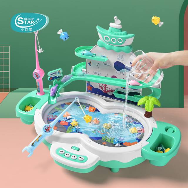 [semuajual] MAINAN PANCINGAN 3 in 1 PANCINGAN IKAN MAGNET SELUNCURAN DOLPHIN DAN MINI PIANO TERBARU-8