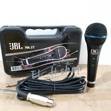 JBL Microphone Kabel NK-77 Super Body Besi -Hitam Plus Koper