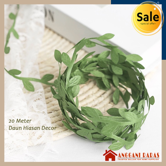 Daun Palsu Dekorasi Dinding Aesthetic Daun Rambat Dekorasi Dinding Cafe Acara Tunangan Pesta