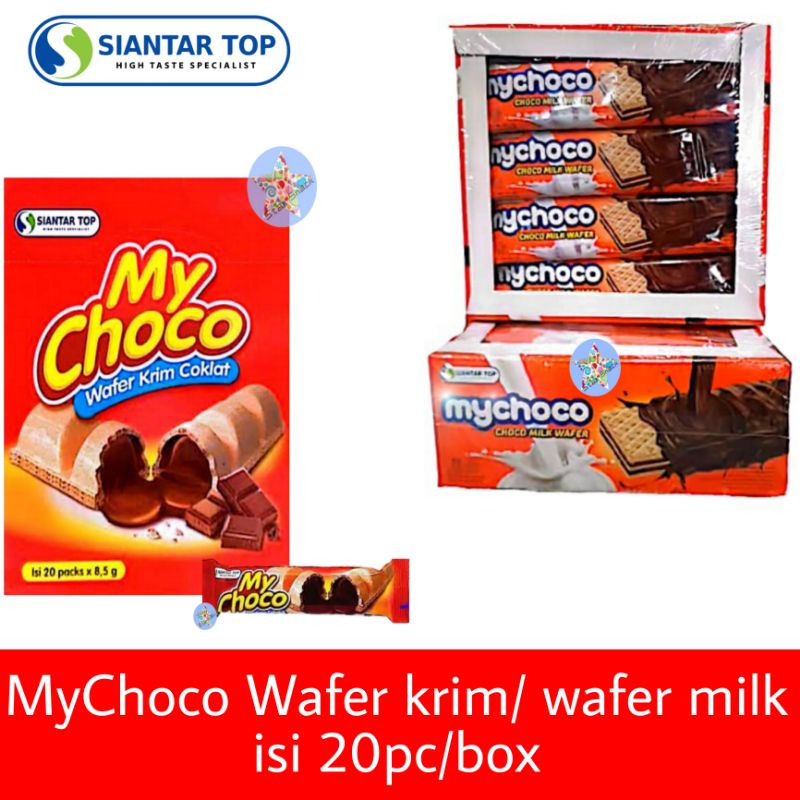 

STT My Choco Wafer Krim/ wafer milk isi 20 pc/kotak