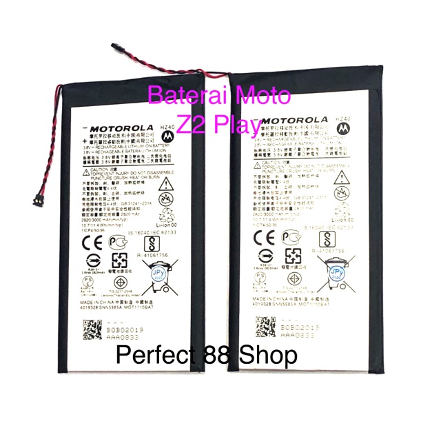 BATERAI BATRE MOTO Z2 PLAY HZ40 XT1710