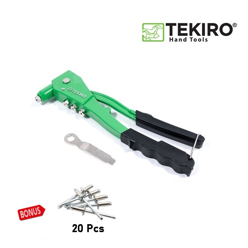 Tekiro Tang Rivet Hijau (Paket Bonus Paku Rivet)