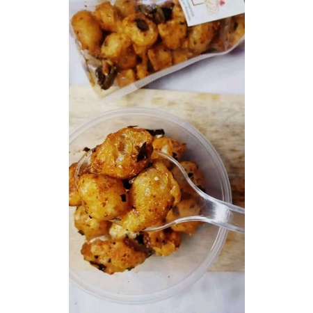 Siomay Mini Kering Pedas Daun Jeruk Gurih