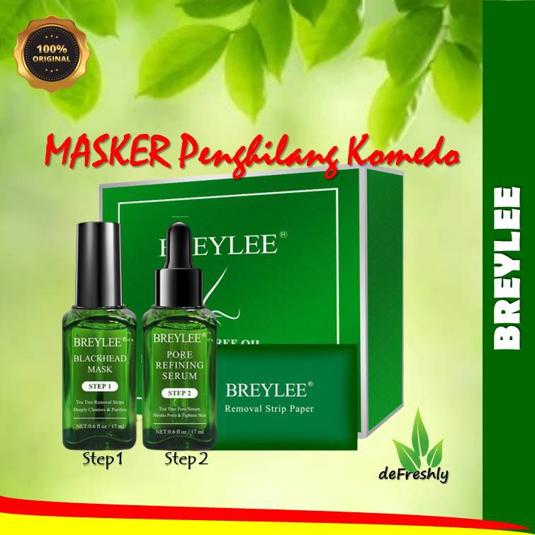 [BPOM] BREYLEE STEP 1 Blackhead Mask Peel Off &amp; Breyle Serum STEP 2 (Masker Penghilang Komedo)