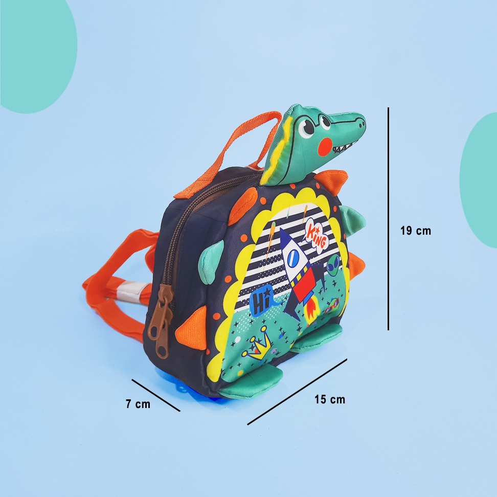 VEST TAS RANSEL MINI ANAK 3D DINO/UNICORN F2150