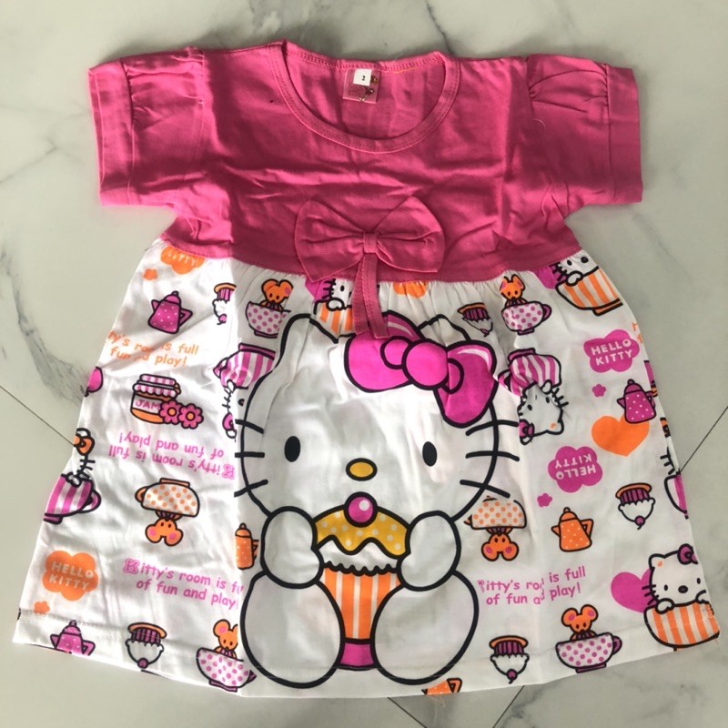 DRESS ANAK PEREMPUAN HELLO KITTY KATUN ADEM